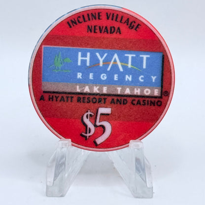 Hyatt Regency (Lake Tahoe) Incline Village Nevada 2000 LE $5 Casino Chip V4664