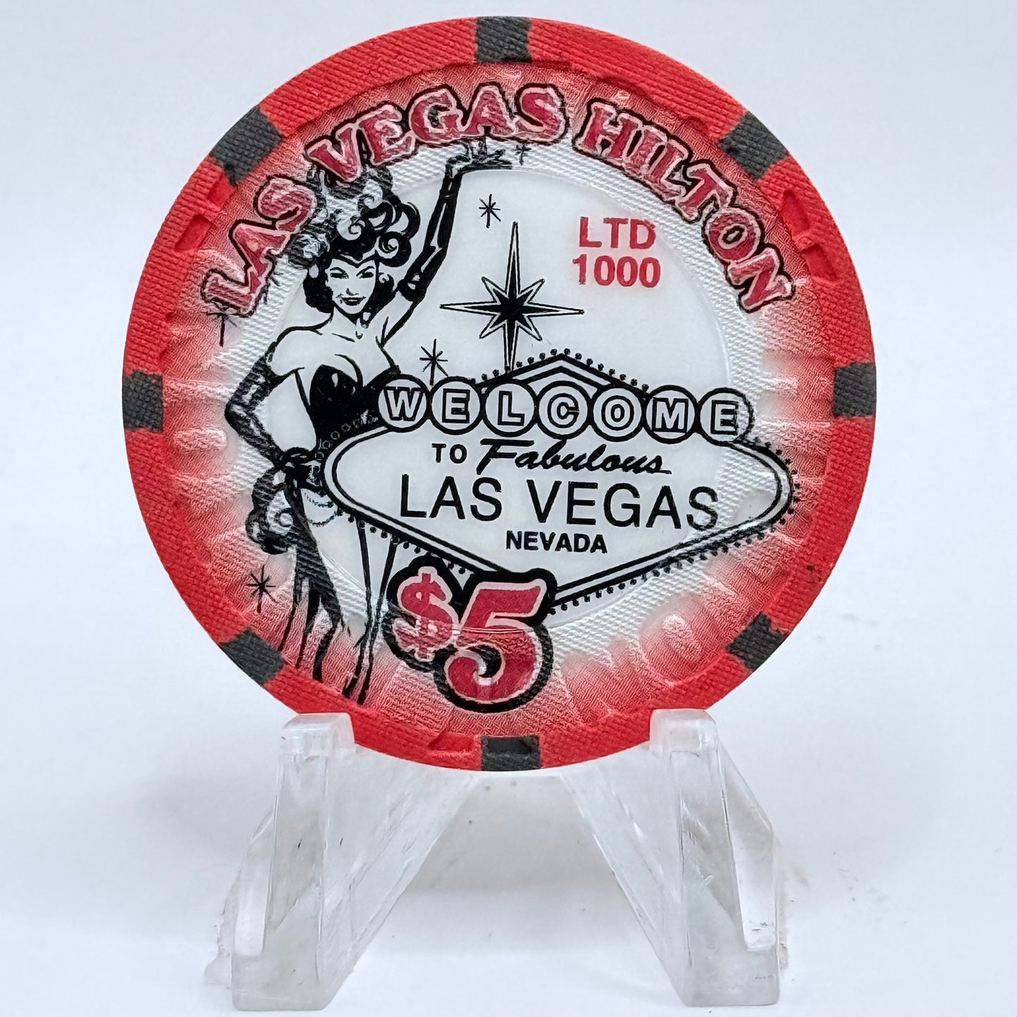 Las Vegas Hilton Las Vegas Nevada 2005 'Centennial' LE $5 Casino Chip E4605