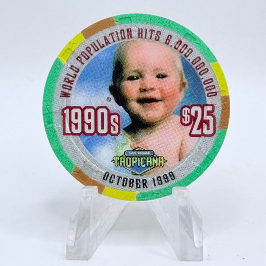 Tropicana Las Vegas Nevada 1999 '1990's' Series 11 LE $25 Casino Chip V5886