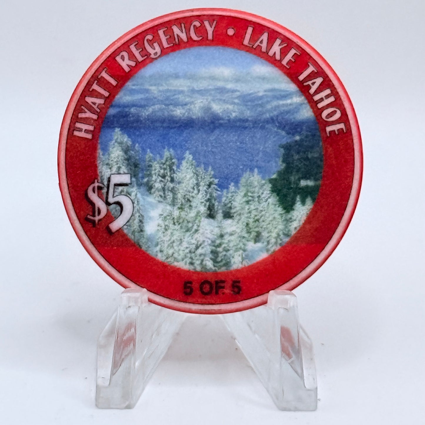 Hyatt Regency (Lake Tahoe) Incline Village Nevada 2000 LE $5 Casino Chip V4665