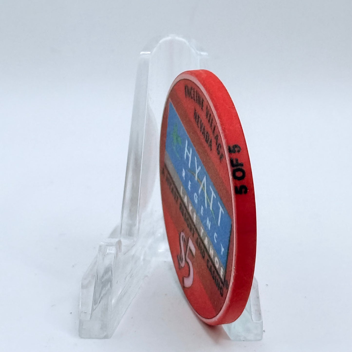 Hyatt Regency (Lake Tahoe) Incline Village Nevada 2000 LE $5 Casino Chip V4665