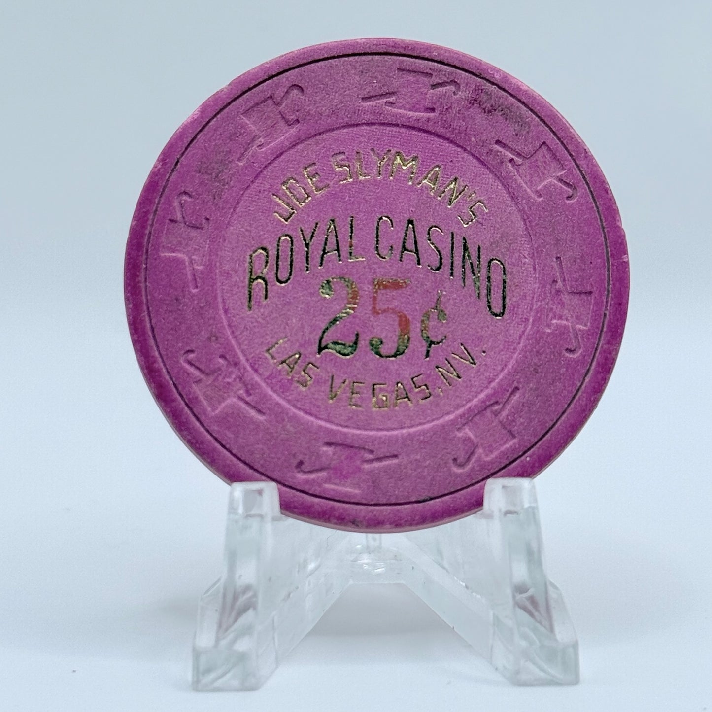 Royal Casino Las Vegas Nevada 1977 $0.25 Casino Chip N2077