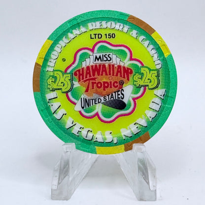 Tropicana Las Vegas Nevada 2000 'Miss Hawaiian' Series 13 LE $25 Casino Chip V5910
