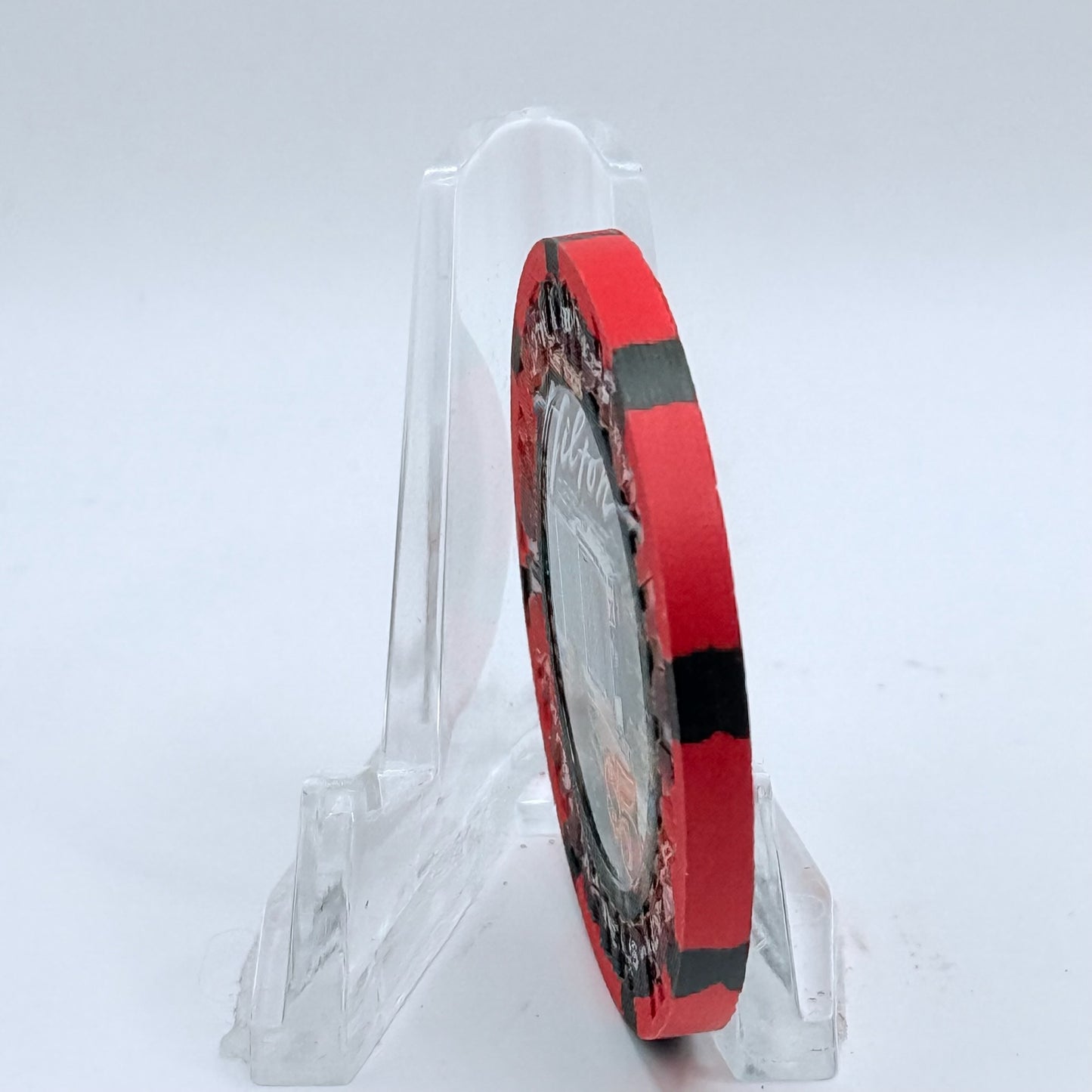 Las Vegas Hilton Las Vegas Nevada 2009 '40th Anniversary With Elvis Sign' LE $5 Casino Chip E9526