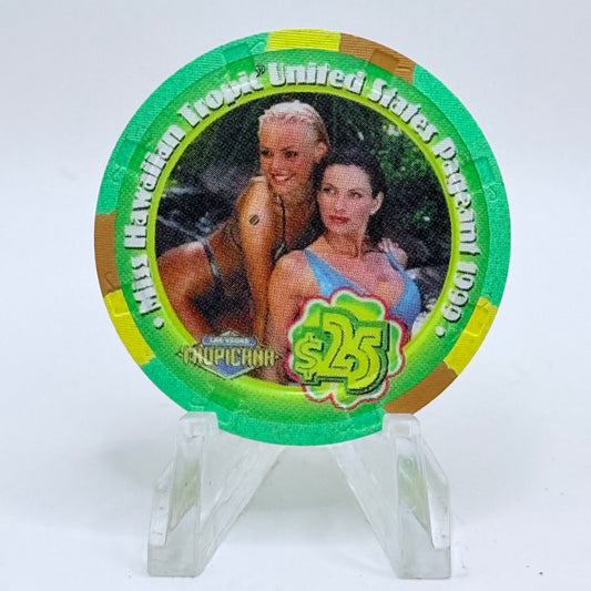 Tropicana Las Vegas Nevada 1999 'Miss Hawaiian' Series 13 LE $25 Casino Chip V5911