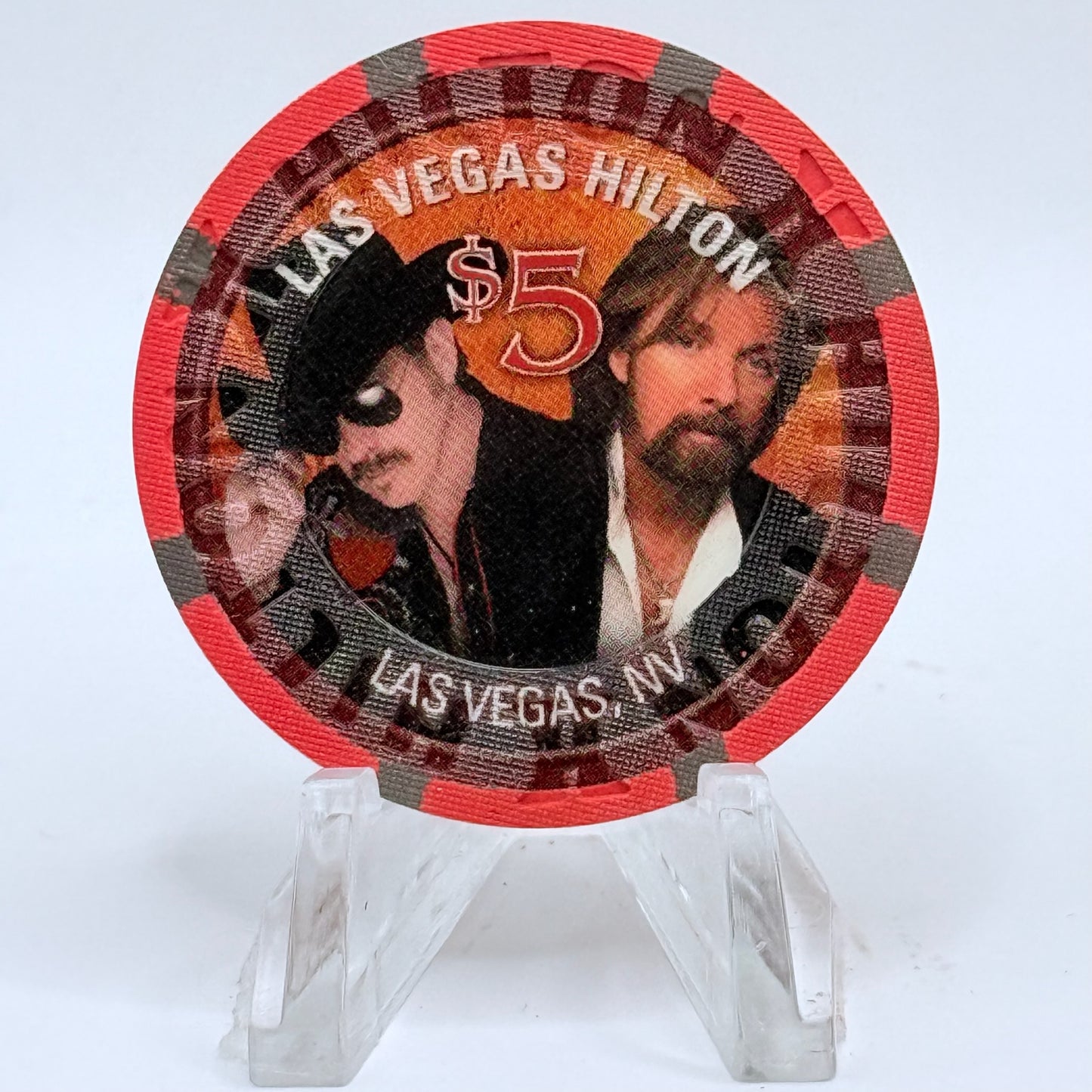 Las Vegas Hilton Las Vegas Nevada 2006 'Brooks & Dunn' LE $5 Casino Chip E6479