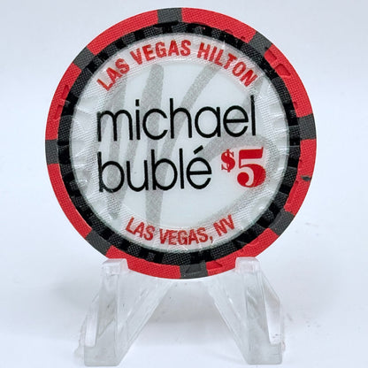 Las Vegas Hilton Las Vegas Nevada 2006 'Michael Buble' LE $5 Casino Chip E8047