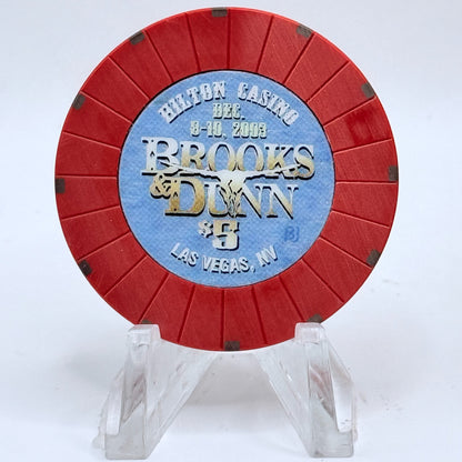 Las Vegas Hilton Las Vegas Nevada 2003 'Brooks And Dunn' LE $5 Casino Chip E1156