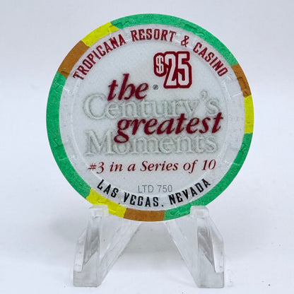 Tropicana Las Vegas Nevada 1999 'Women Win the Right to Vote 1920's' Series 11 LE $25 Casino Chip V5879