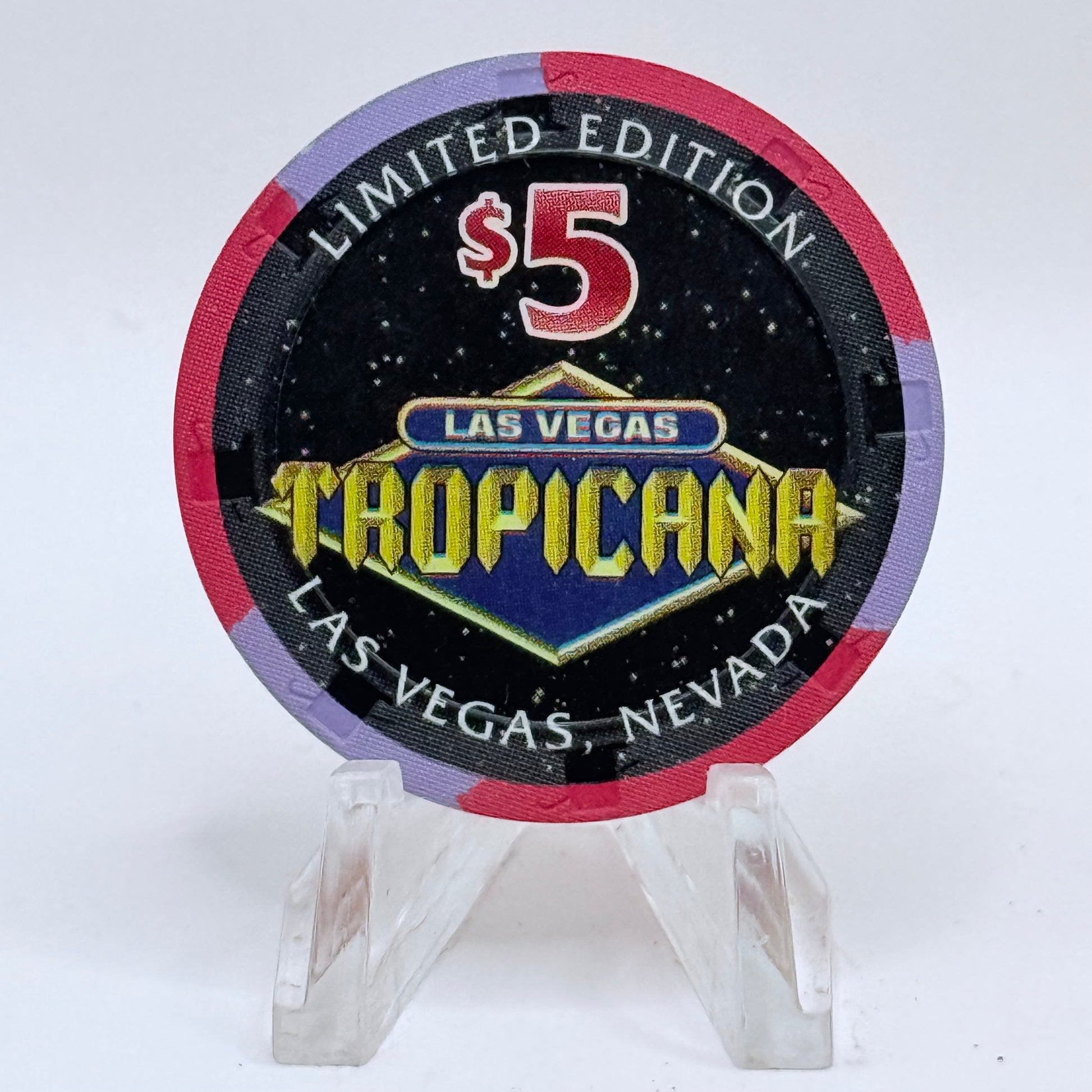 Tropicana Las Vegas Nevada 1998 'Leo' Series 20 LE $5 Casino Chip V3549