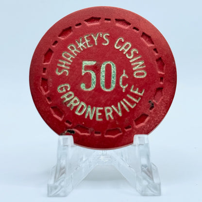 Sharkey's Casino Gardnerville Nevada 1971 $0.50 Casino Chip N7022