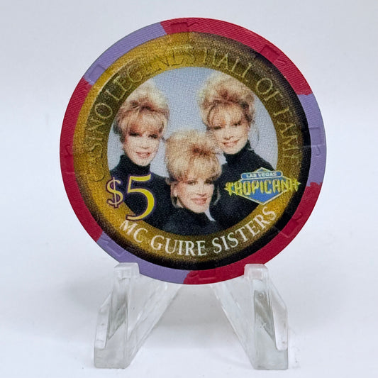 Tropicana Las Vegas Nevada 2000 'McGuire Sisters' Series 19 LE $5 Casino Chip V5849