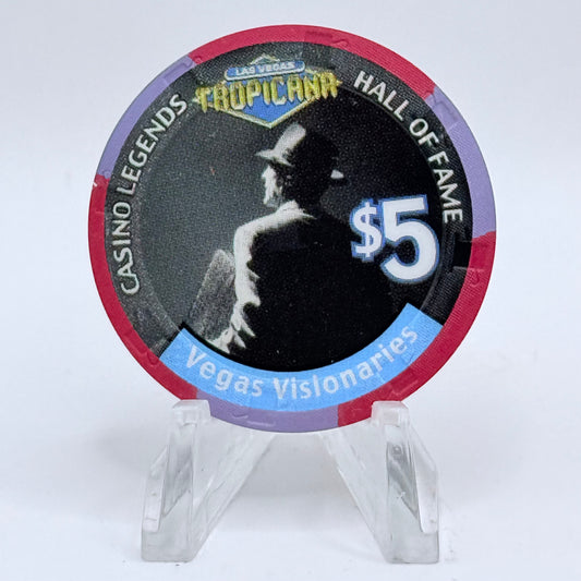 Tropicana Las Vegas Nevada 1999 'Vegas Visionaries' Series 51 LE $5 Casino Chip V5855