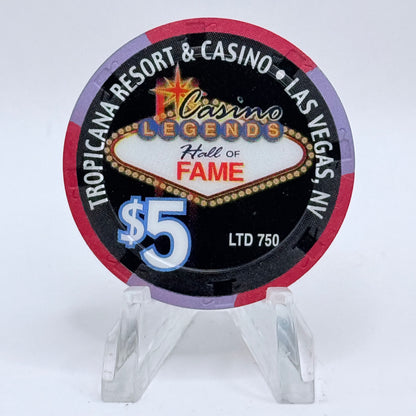 Tropicana Las Vegas Nevada 1999 'Vegas Visionaries' Series 51 LE $5 Casino Chip V5855