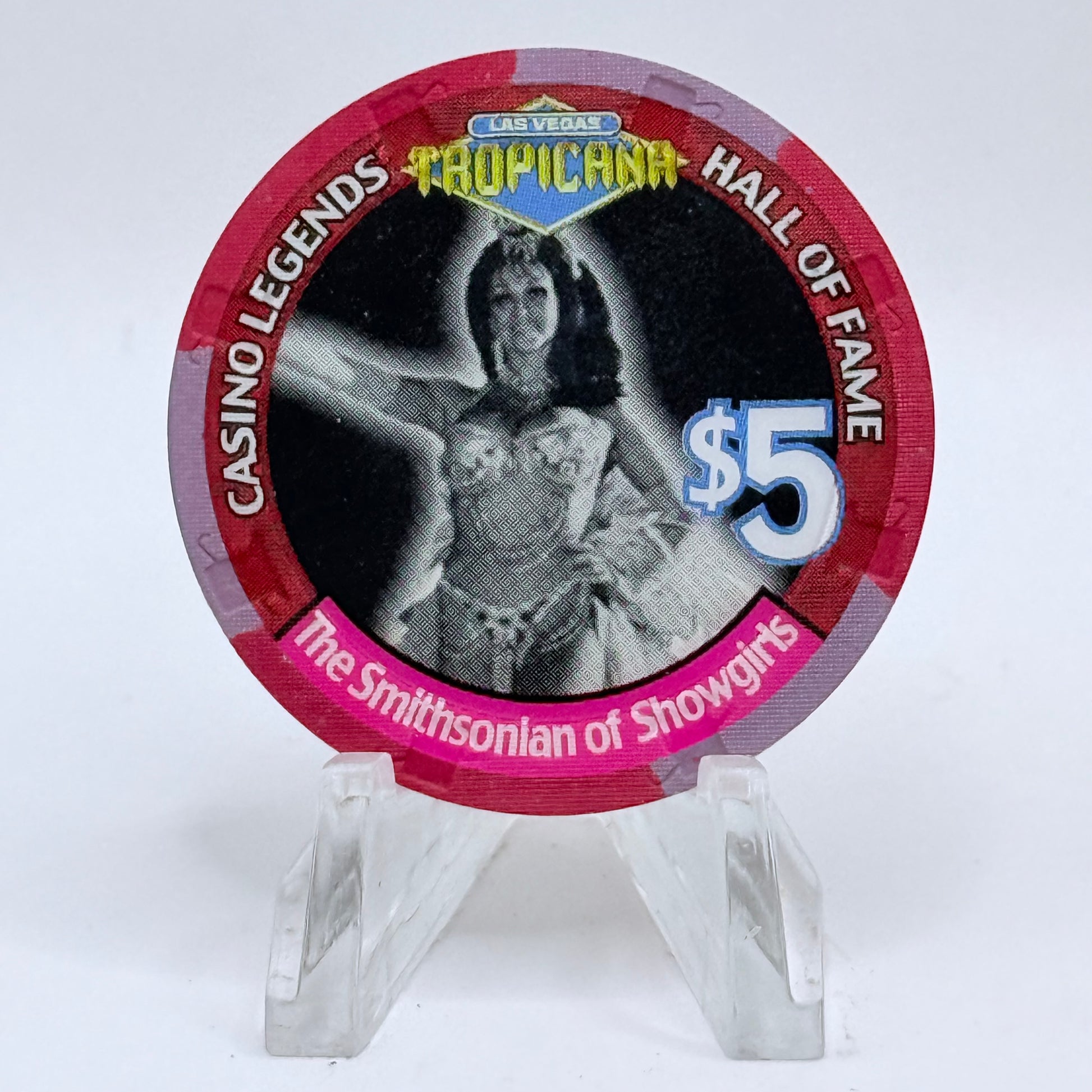 Tropicana Las Vegas Nevada 2000 'The Smithsonian of Showgirls' Series 51 LE $5 Casino Chip V5853