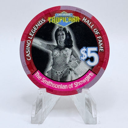 Tropicana Las Vegas Nevada 2000 'The Smithsonian of Showgirls' Series 51 LE $5 Casino Chip V5853