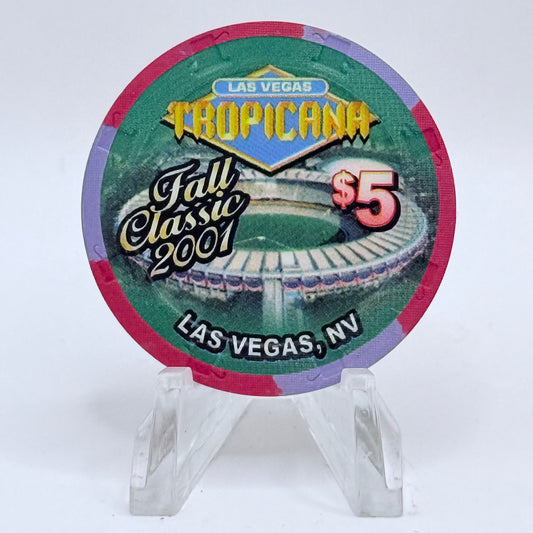 Tropicana Las Vegas Nevada 2001 'Fall Classic' LE $5 Casino Chip V9915