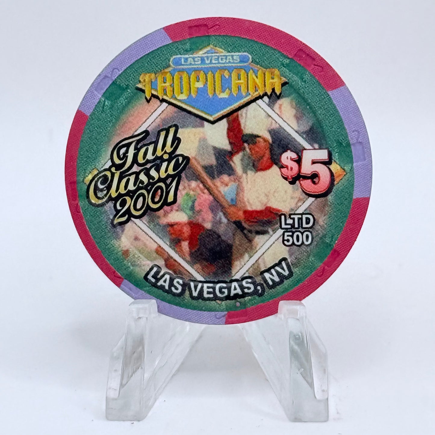 Tropicana Las Vegas Nevada 2001 'Fall Classic' LE $5 Casino Chip V9915