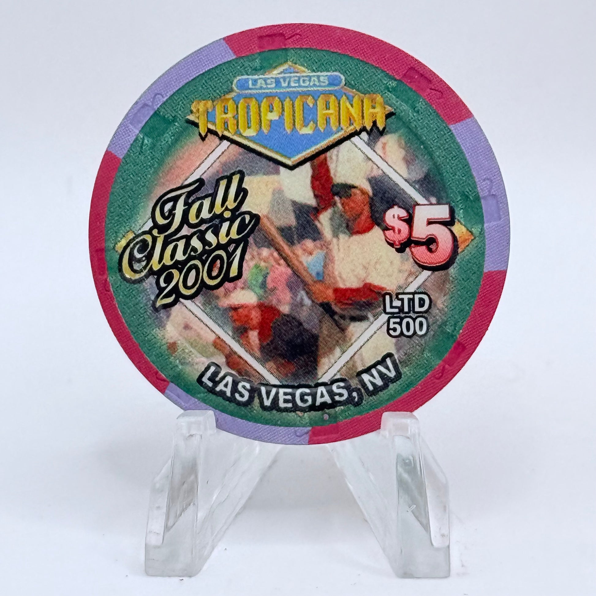 Tropicana Las Vegas Nevada 2001 'Fall Classic' LE $5 Casino Chip V9915