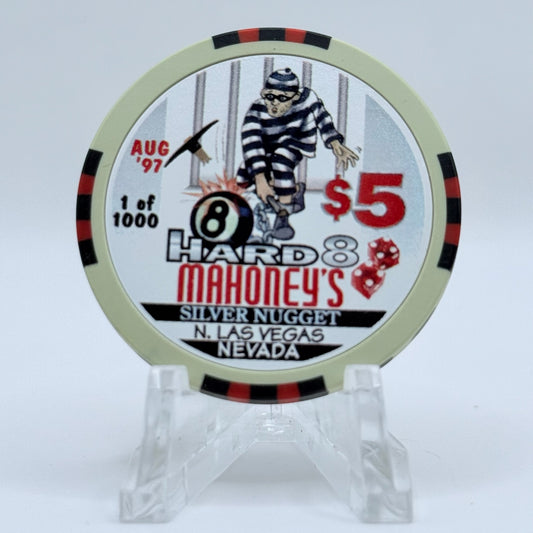 Mahoney's Silver Nugget N. Las Vegas Nevada 1997 'Hard 8' LE $5 Casino Chip V1519