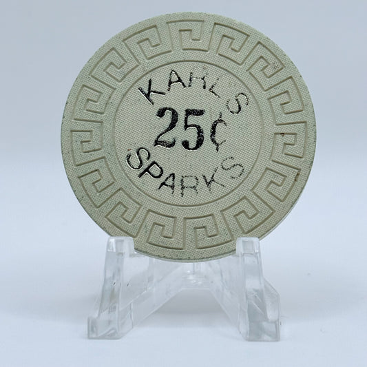 Silver Club (Karl's) Sparks Nevada 1963 $0.25 Casino Chip N5794