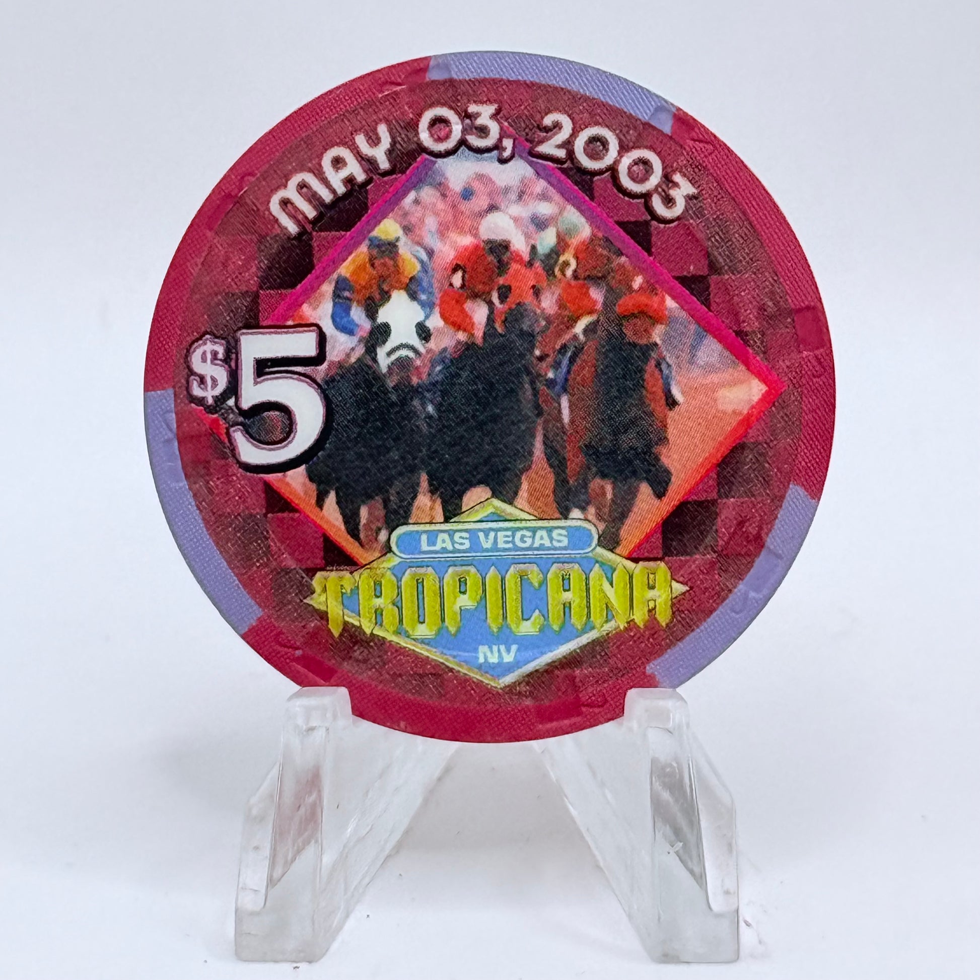 Tropicana Las Vegas Nevada 2003 'Big Race Day (Kentucky Derby)' LE $5 Casino Chip E2849