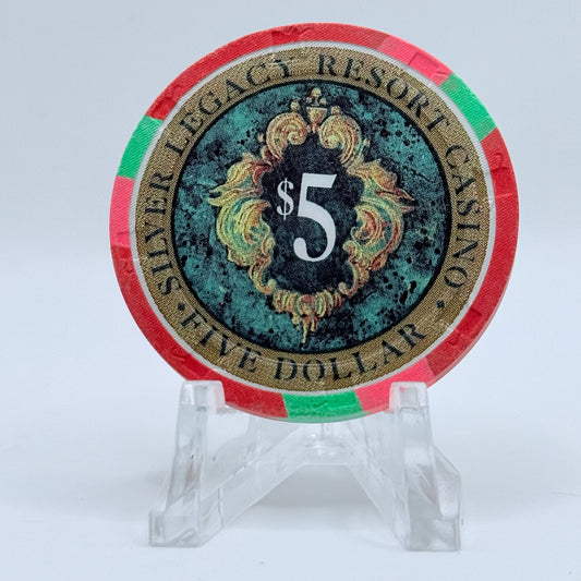 Silver Legacy Reno Nevada 1995 $5 Casino Chip N2433