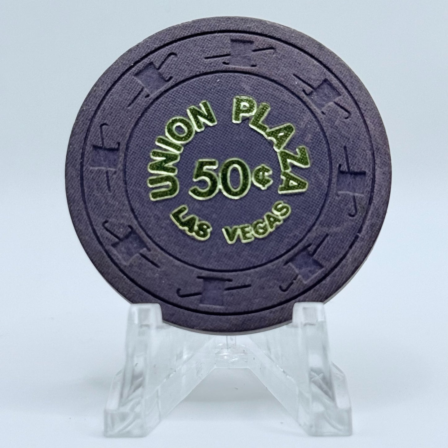 Union Plaza Las Vegas Nevada 1980s $0.50 Casino Chip N3023