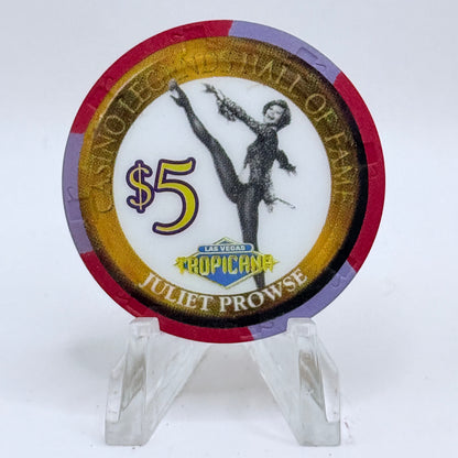 Tropicana Las Vegas Nevada 2000 'Juliete Prowse' LE $5 Casino Chip V5847
