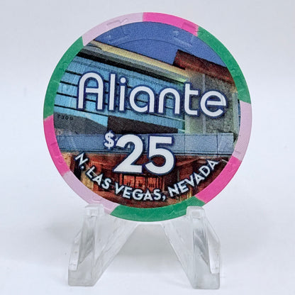Aliante Casino + Hotel N. Las Vegas Nevada 2014 'Two Years Of Independence (Anniversary)' LE $25 Casino Chip D1800