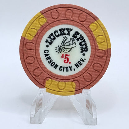 Lucky Spur Carson City Nevada 1973 LE $5 Casino Chip N4387