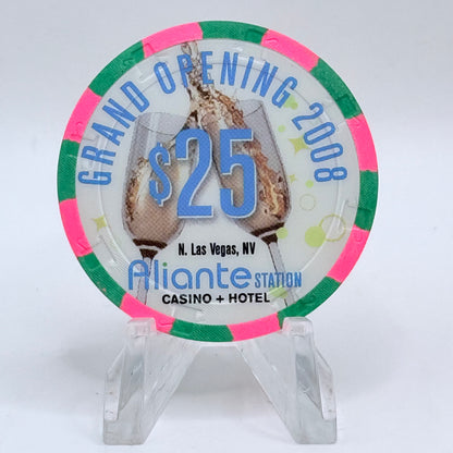 Aliante Station N. Las Vegas Nevada 2008 'Grand Opening' LE $25 Casino Chip E8720