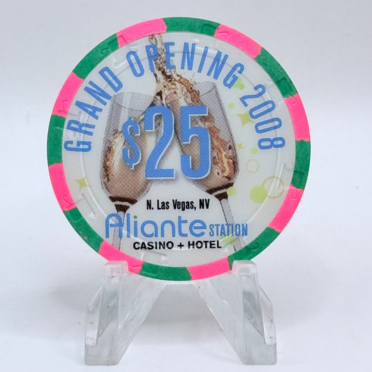 Aliante Station N. Las Vegas Nevada 2008 'Grand Opening' LE $25 Casino Chip E8720
