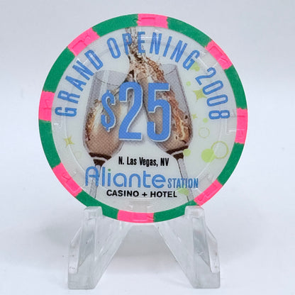 Aliante Station N. Las Vegas Nevada 2008 'Grand Opening' LE $25 Casino Chip E8720