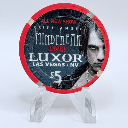 Luxor Las Vegas Nevada 2017 'Criss Angel' LE $5 Casino Chip D2470