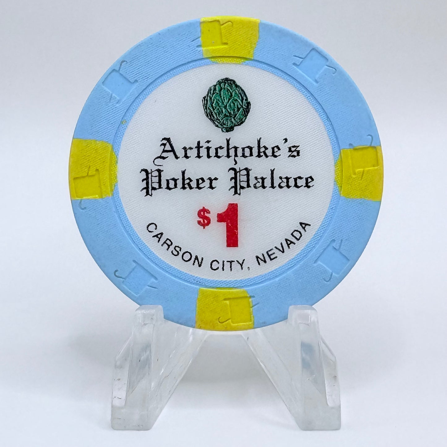 Artichoke's Poker Palace Carson City Nevada 1997 $1 Casino Chip N9274