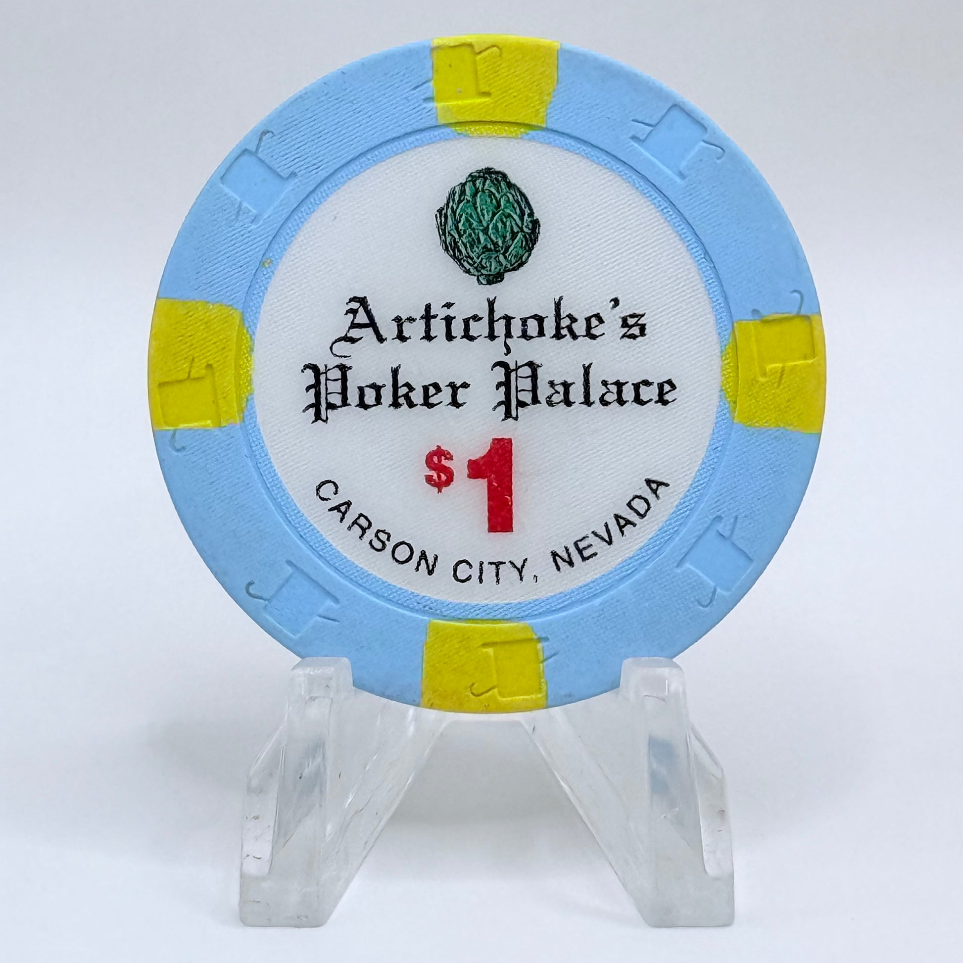 Artichoke's Poker Palace Carson City Nevada 1997 $1 Casino Chip N9274