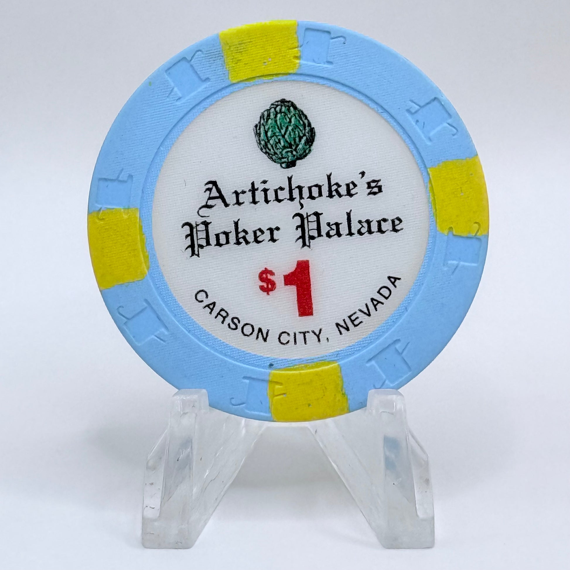 Artichoke's Poker Palace Carson City Nevada 1997 $1 Casino Chip N9274