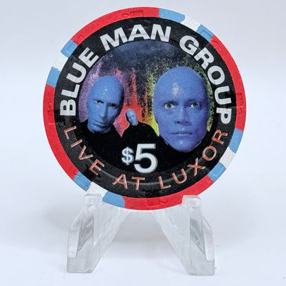 Luxor Las Vegas Nevada 2000 'Blue Man Group' LE $5 Casino Chip V6582