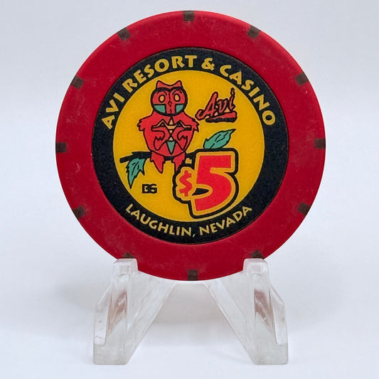 Avi Casino Laughlin Nevada 2006 $5 Casino Chip E5125