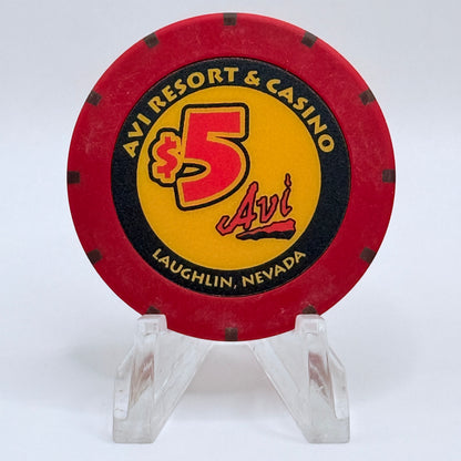 Avi Casino Laughlin Nevada 2006 $5 Casino Chip E5125