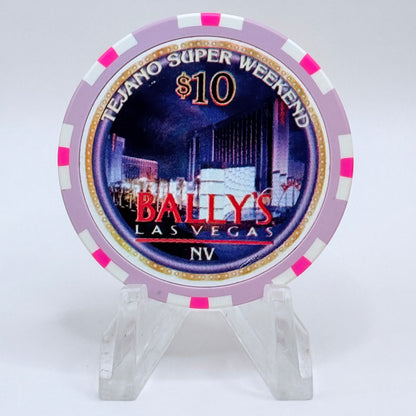 Bally's Las Vegas Nevada 1997 'Tejano Super Weekend' LE $10 Casino Chip N9296