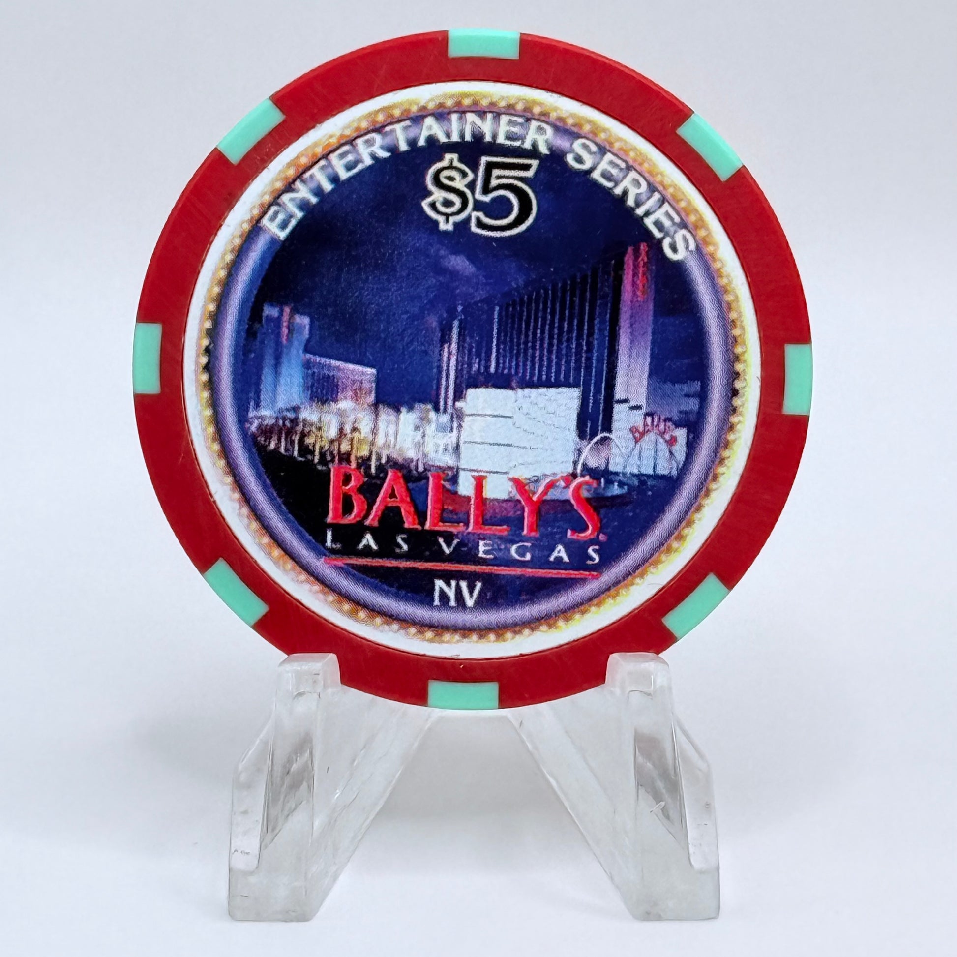 Bally's Las Vegas Nevada 1997 'Andrew Dice Clay' LE $5 Casino Chip N9284