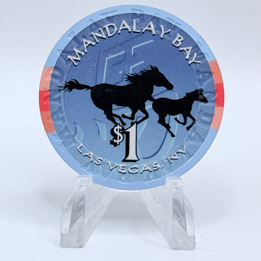 Mandalay Bay Las Vegas Nevada 2002 'Year Of The Horse' LE $1 Casino Chip V9164