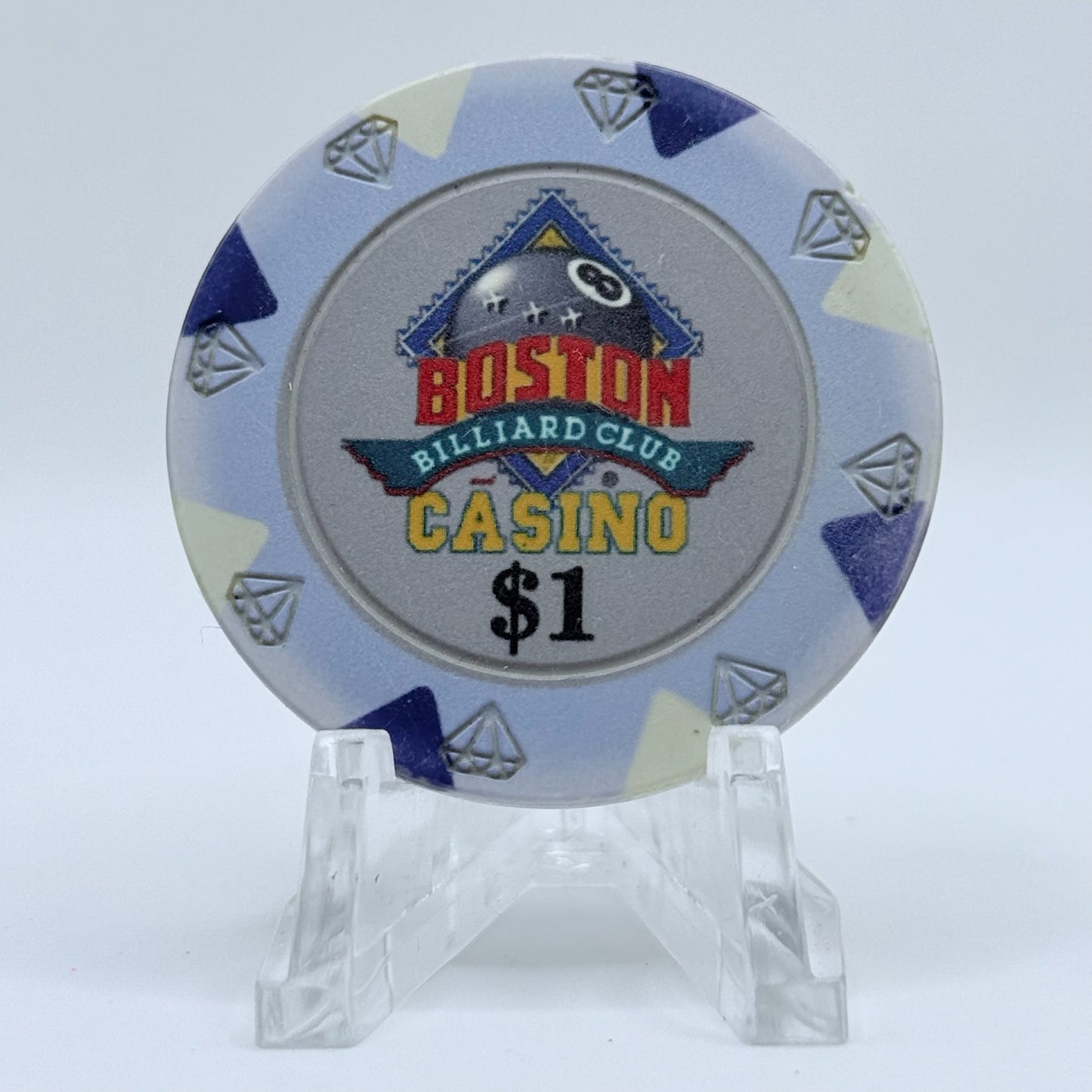 Boston Billiard Club & Casino Nashua New Hampshire $1 Casino Chip