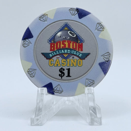 Boston Billiard Club & Casino Nashua New Hampshire $1 Casino Chip
