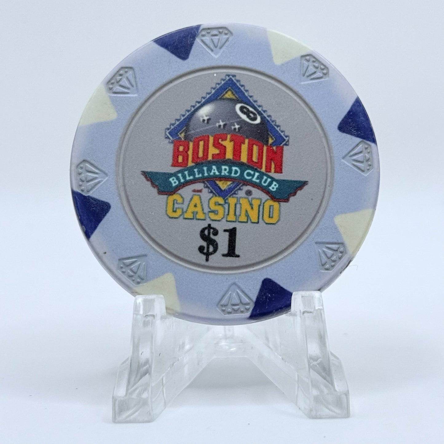 Boston Billiard Club & Casino Nashua New Hampshire $1 Casino Chip
