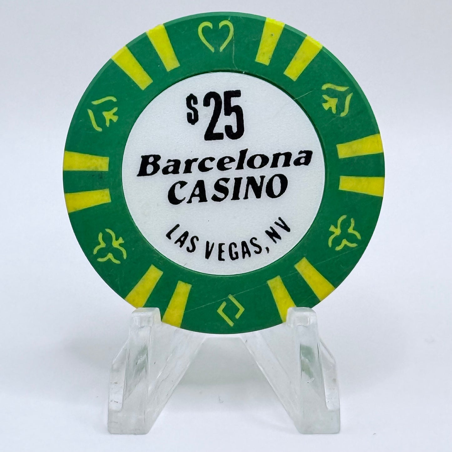 Barcelona Casino Las Vegas Nevada 1989 $25 Casino Chip N7403