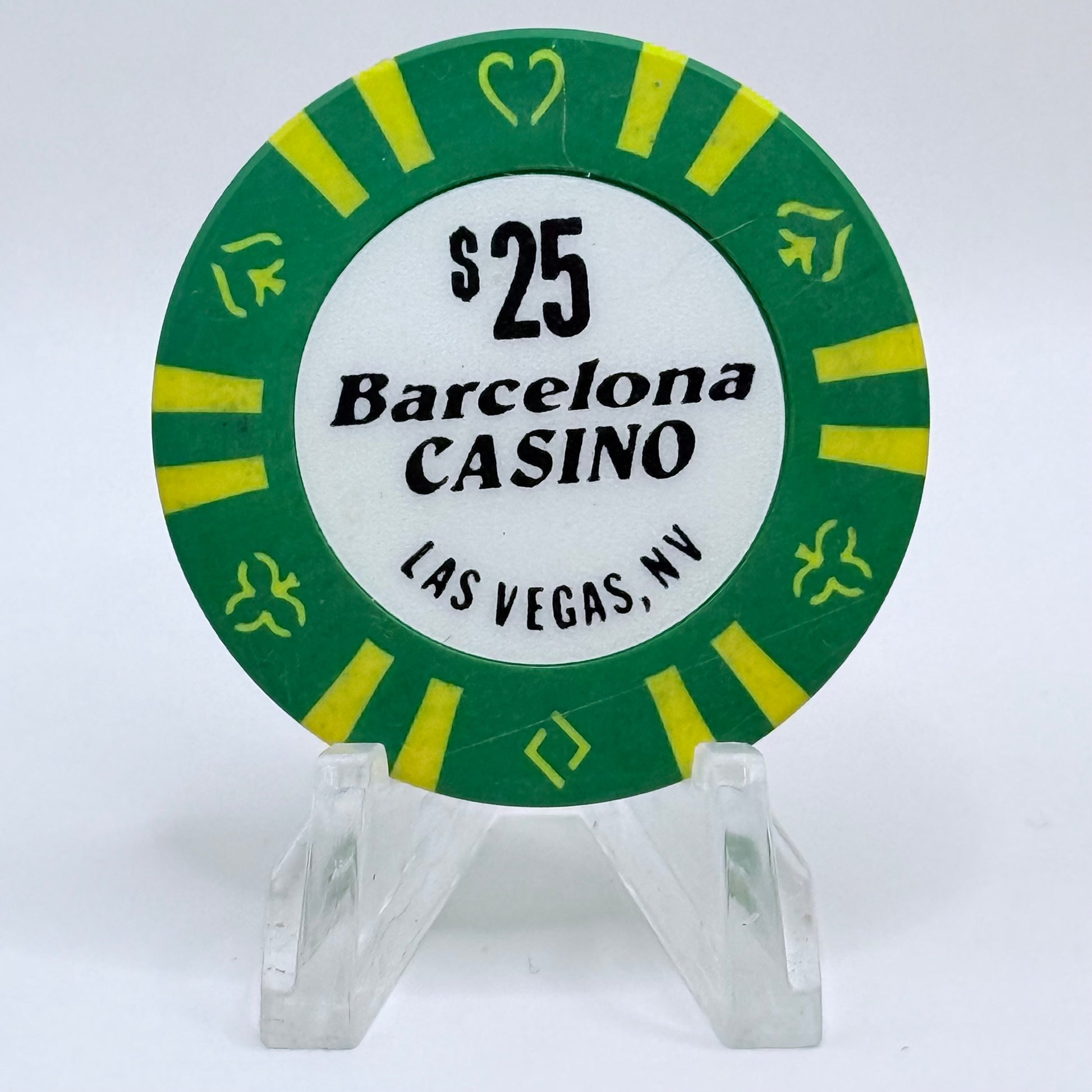 Barcelona Casino Las Vegas Nevada 1989 $25 Casino Chip N7403