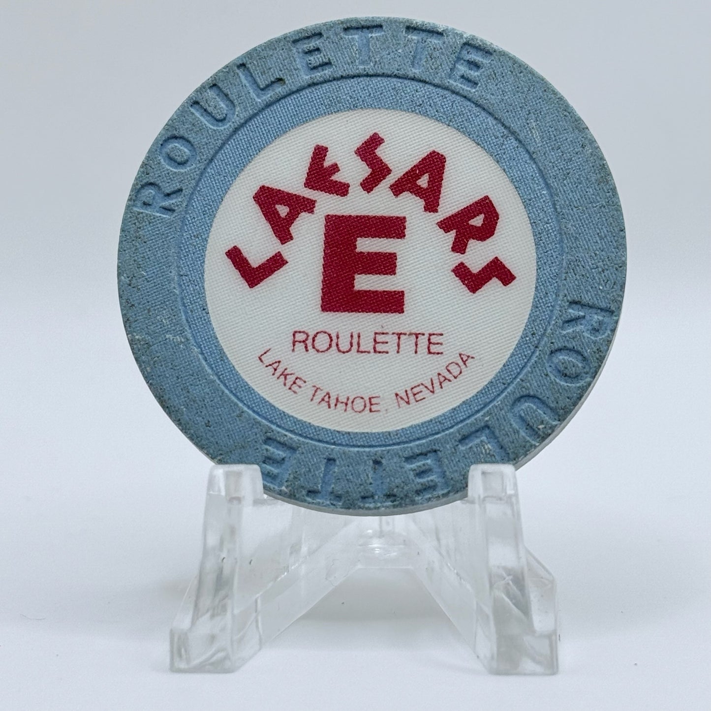 Caesars Tahoe Lake Tahoe Nevada 1998 Series 18 Roulette Dk Blue Casino Chip V2215